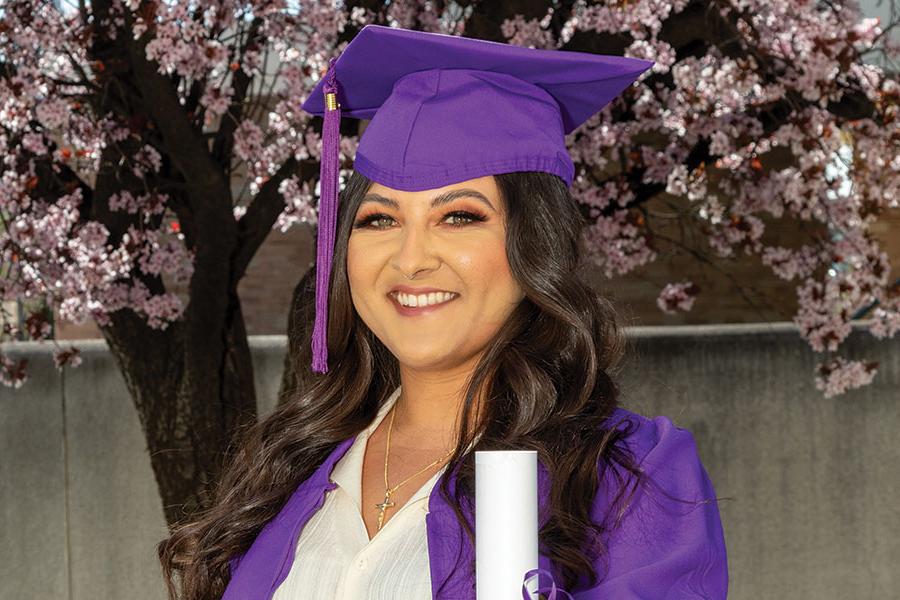 Christine Marquez graduating Spring 2024 with her Associate of Arts degree in Human Services - Criminal Justice
